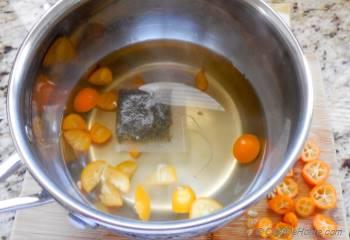 Step for Recipe - Sweet Green Tea and Kumquats Spritzer
