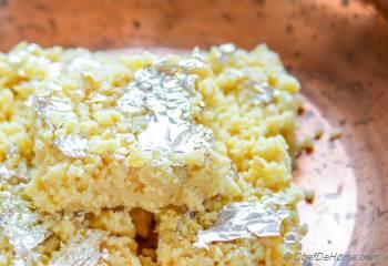 Step for Recipe - Indian Kalakand Burfi with Condensed Milk