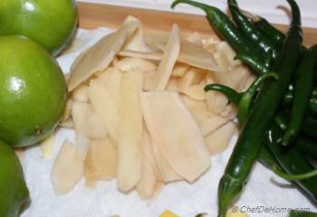Step for Recipe - Quick Oil-free Ginger-Lime Pickle