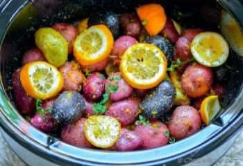 Step for Recipe - Slow Cooker Greek Lemon Potatoes