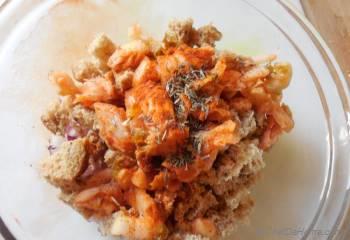 Step for Recipe - Kimchi Mashed Potatoes Cakes