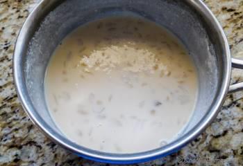 Step for Recipe - Gulkand Milk Badam Kulfi