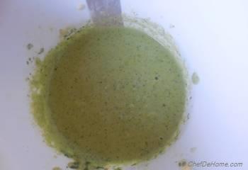 Step for Recipe - Go-Green Mung Lentils, Cilantro-Jalapeno Breakfast Crepes