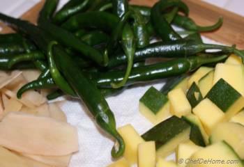 Step for Recipe - Raw Mango and Serrano Pepper Pickle