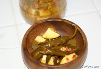 Step for Recipe - Raw Mango and Serrano Pepper Pickle