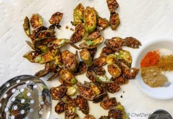 Step for Recipe - Indian Crispy Bhindi (Okra) Raita