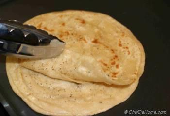Step for Recipe - Layered Griddle Fried Flat Bread