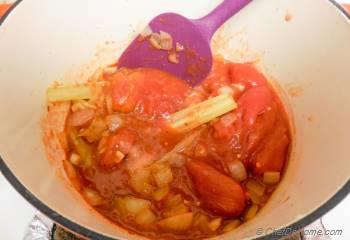 Step for Recipe - Tomato and Rice Soup with Chickpeas