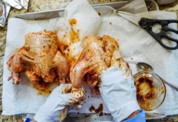 Step for Recipe - Roasted Cornish Hens with Garam Masala Honey Glaze