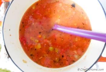 Step for Recipe - Roasted Garlic and Tomatoes Soup