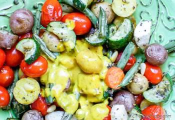 Step for Recipe - Bombay Veggie Bowl - Roasted Vegetables with Coconut Curry Dressing