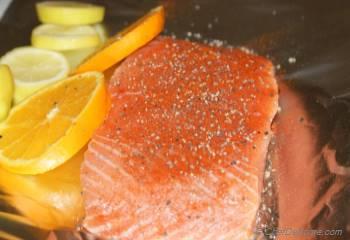 Step for Recipe - Salmon with Citrus and Thyme
