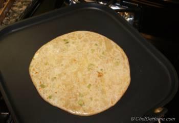 Step for Recipe - Spiced Scallion Flat Bread