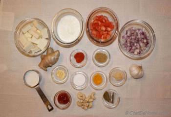 Step for Recipe - Shahi Paneer