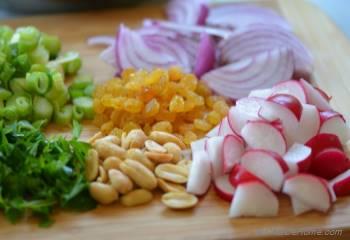 Step for Recipe - Roasted Shrimp and Quinoa Salad with Ginger-Hemp Dressing