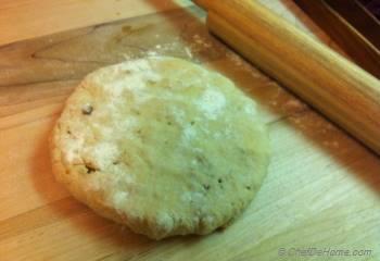 Step for Recipe - Vegan Soy Meal Stuffed Flat Bread
