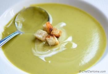 Step for Recipe - Spring Green Pea Soup - Vegan and Gluten Free