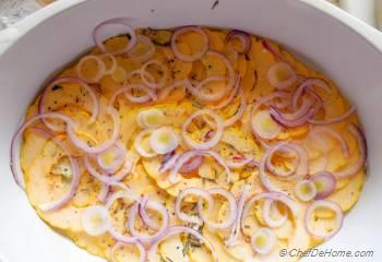 Step for Recipe - Herbed Delicata Squash Gratin - Thanksgiving Dinner Countdown