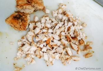 Step for Recipe - Thai Peanut Chicken Wraps