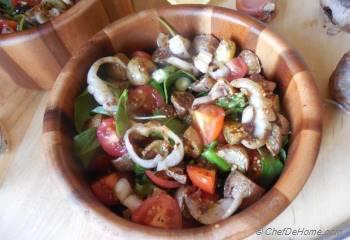 Step for Recipe - Roasted Thyme Potatoes and Arugula Salad with Black Garlic-Mustard Vinaigrette