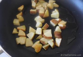 Step for Recipe - Vegan, Zesty and Warm Radish-Potatoes Bowl | Indian Vrat Ki Chatpati Aloo Mooli Sabji