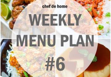 Weekly Meal Menu Plan - 6