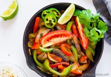 Healthy Vegetarian Fajitas