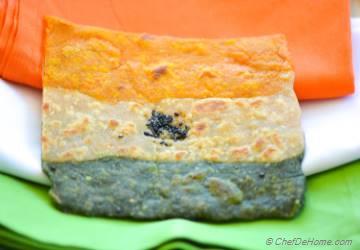 Kale and Carrot Whole Wheat Flat Bread