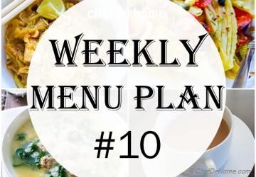 Weekly Meal Menu Plan - 10