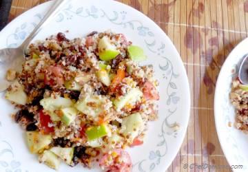Red Quinoa and Apple Salad