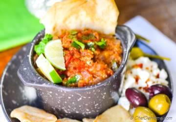 Vegan Roasted Eggplant and Tomato Party Dip