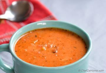 Roasted Garlic and Tomatoes Soup