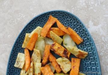 Roasted Sweet Potatoes with Apple
