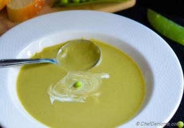 Spring Green Pea Soup - Vegan and Gluten Free