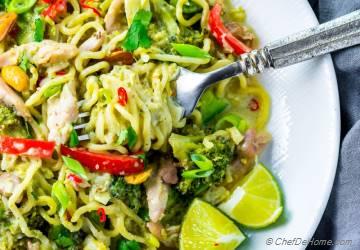 Thai Green Curry Chicken Noodles