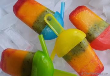 Tri-Color Fruit Ice Pops