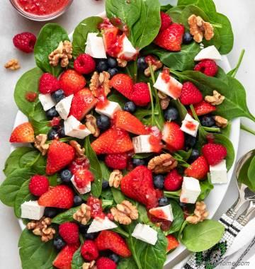 Strawberry Spinach Salad