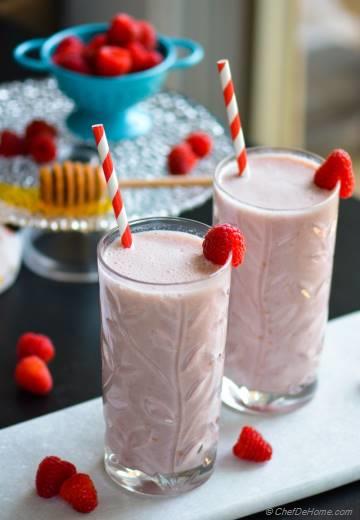 Raspberry French Vanilla Carnation Breakfast Shake