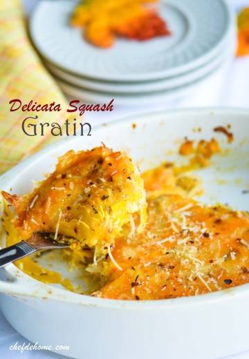 Herbed Delicata Squash Gratin - Thanksgiving Dinner Countdown