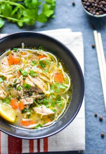 Chicken Noodle Soup in Pressure Cooker