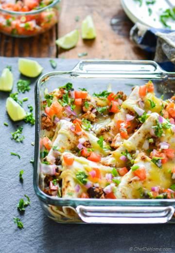 Chipotle Sofritas and Black Beans Casserole