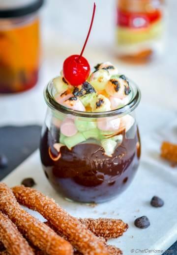Mexican Chocolate S'mores with Churros