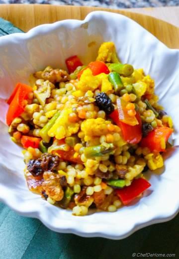 Curried Israeli Couscous