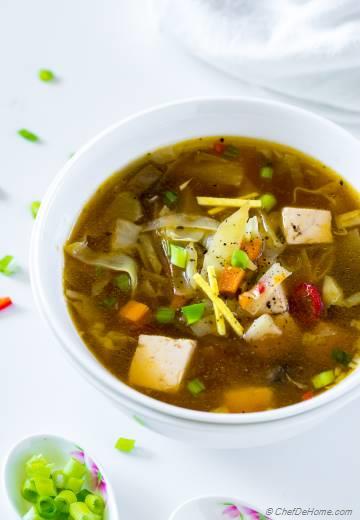 Loaded Hot and Sour Soup