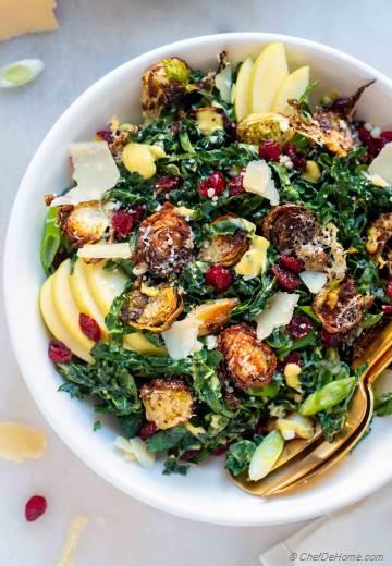 Kale and Brussel Sprout Salad