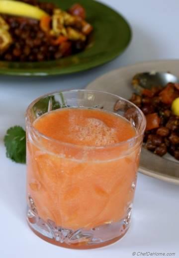 Carrots and Orange Breakfast Smoothie