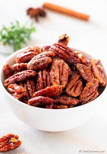 Easy Candied Pecans