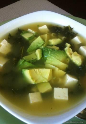 Kale Soup with Tofu