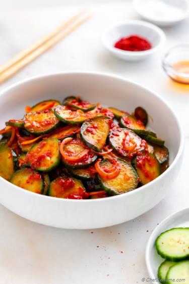 Cucumber Kimchi Recipe | ChefDeHome.com