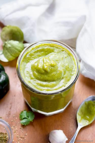 Roasted Tomatillo Sauce Recipe | ChefDeHome.com